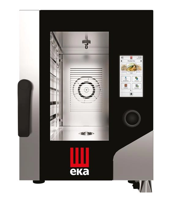 Piec konwekcyjno-parowy 6×GN 1/1, elektryczny 400V/7,8 kW, 500×930×700 mm | TECNOEKA, Millennial Touch Screen