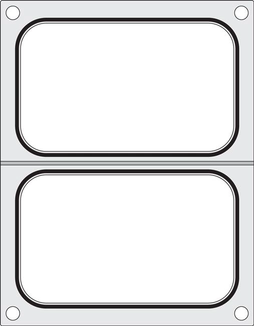 Matryca do zgrzewarki, 2x 178x113 mm | HENDI, 805589