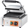 Grill kontaktowy pojedynczy, ryflowany, 1.8 kW, 230 V, 360x310x200 mm | CATERINA, 742018