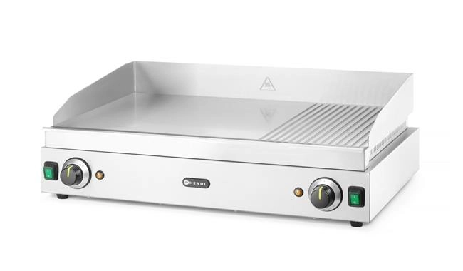 Płyta grillowa 2/3 gładka, 1/3 ryflowana, 230 V, 3,5 kW | HENDI, Profi Line
