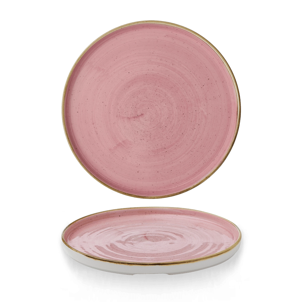 Talerz z wysokim rantem Petal Pink, Ø260 mm | CHURCHILL, Stonecast Petal Pink