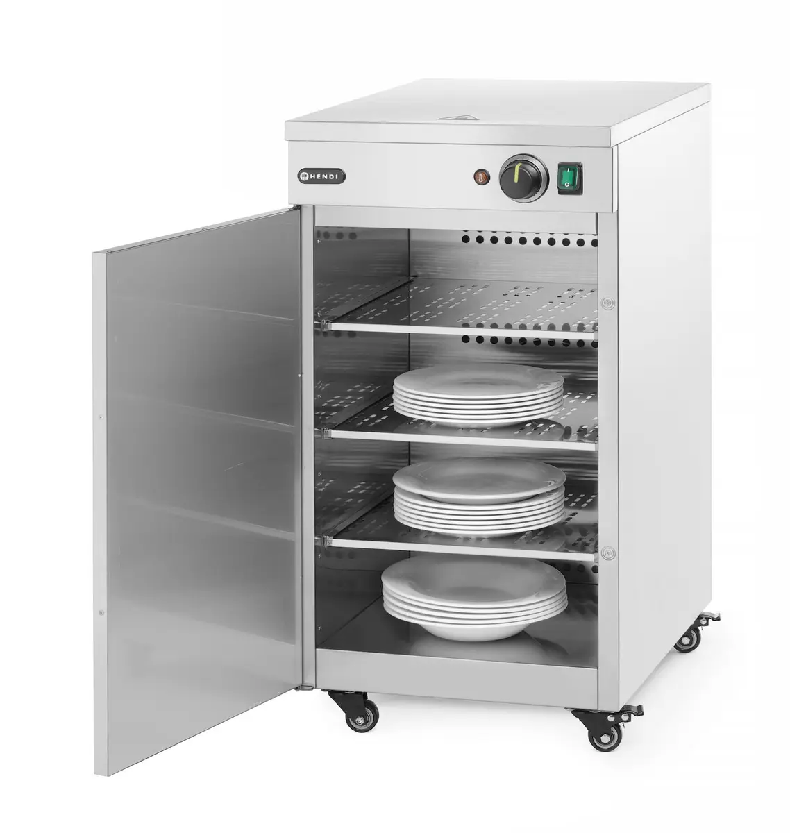 Podgrzewacz do talerzy pojedynczy, 230 V, 0,4 kW, 393×571×766 mm | HENDI, 250167