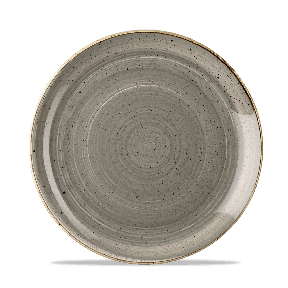 Talerz płytki, Ø217 mm | CHURCHILL, Stonecast Peppercorn Grey