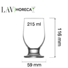 Szklanka na nóżce, 215 ml, przezroczysta | LAV, Riverside