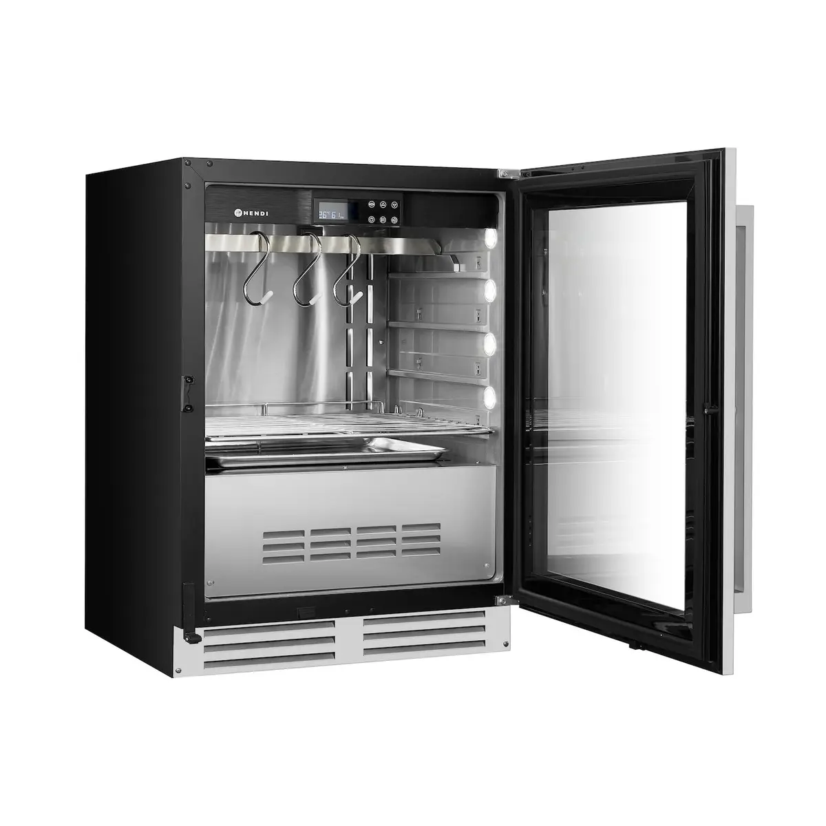 Szafa do sezonowania mięsa podblatowa, 98 l, 220-240V, 0,170 kW, 595x620x830 mm | HENDI, 221426