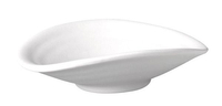 Półmisek owalny z melaminy 130×110 mm, biały | APS, Zen