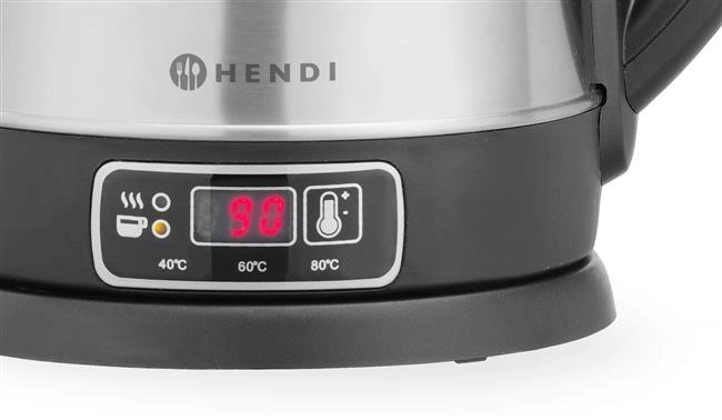 Czajnik elektryczny bezprzewodowy z regulacją temperatury, 1,8 l | HENDI, 209943