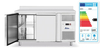 Stół mroźniczy 2-drzwiowy z agregatem bocznym, GN 1/1, 280 l, 230V, 0,6 kW, 1360x700x910 mm | ARKTIC, 232064
