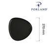 Talerz trójkątny, 270 mm, czarny | PORLAND, Seasons Coal