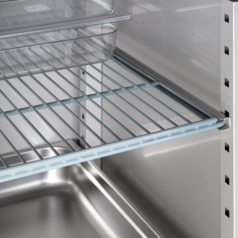 Szafa chłodnicza 2-drzwiowa ze stali nierdzewnej na nóżkach, GN 2/1, 1300 l, 1340×680×1400 mm | STALGAST, 830132