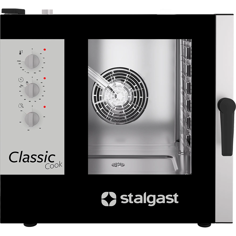 Piec konwekcyjno-parowy 7xGN 1/1, manualny, elektryczny, 10,2 kW, 790x860x830 mm | STALGAST, ClassicCook