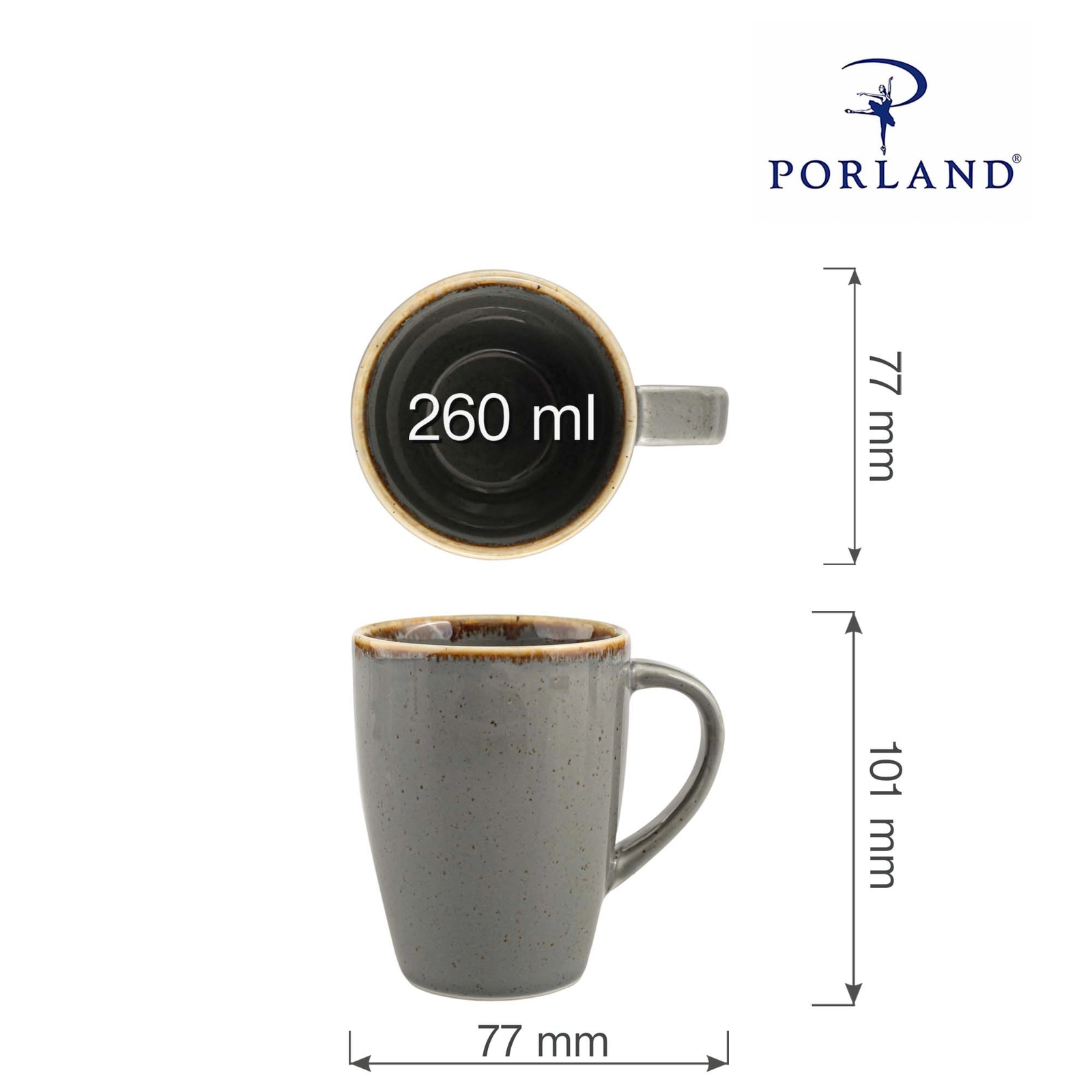 Kubek, 260 ml | PORLAND, Seasons Stone