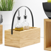 Skrzynka z uchwytem na akcesoria stołowe, 280×180×120 mm, czarna | FINE DINE, Madeira Black