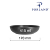 Miska płytka, Ø170 mm, czarna, grafitowa | PORLAND, Seasons Coal