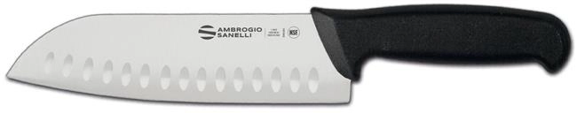 Nóż Santoku 320 mm, ostrze ze żłobieniami | AMBROGIO SANELLI, Supra