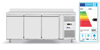 Stół mroźniczy 3-drzwiowy z agregatem bocznym, GN 1/1, 420 l, 230V, 0,6 kW, 1796x700x879 mm | ARKTIC, 232699
