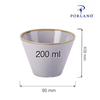 Miska stożkowa, 200 ml | PORLAND, Seasons Ashen