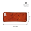Talerz serwingowy, 215x120 mm, pomarańczowy | FINE DINE, Dahlia