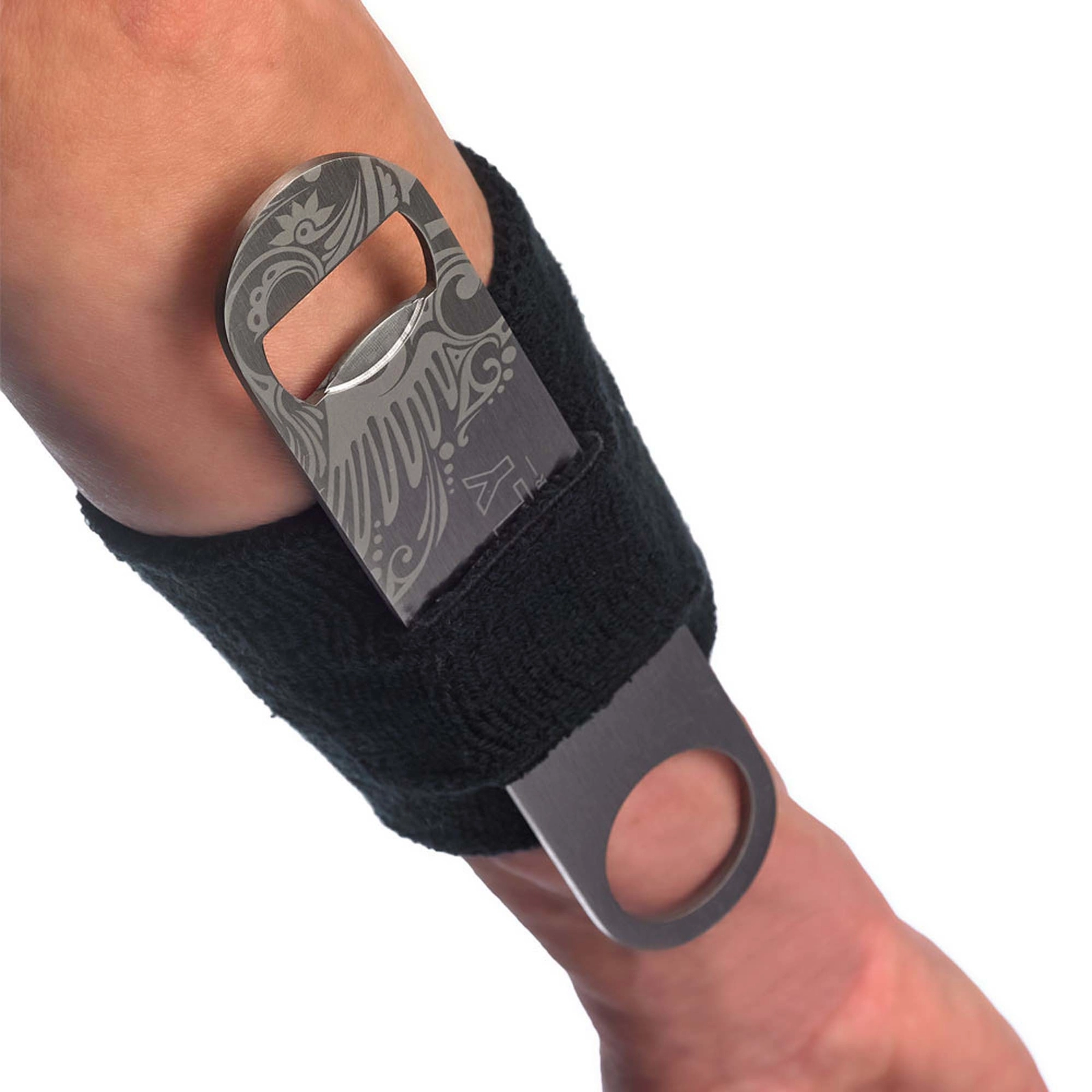 Opaska frotte z miejscem na otwieracz | BARFLY, M98001