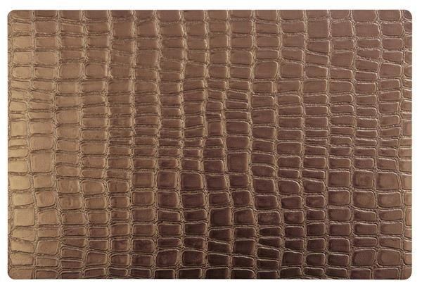 Podkładka na stół 450x300 mm z tworzywa sztucznego, miedziana | APS, Croco