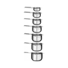 Miarka – zestaw 7 szt., 30, 60, 80, 120, 160, 180, 240 ml | BAR UP, 596487