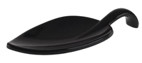 Łyżka przystawkowa z melaminy 100x45 mm, czarna | APS, Leaf