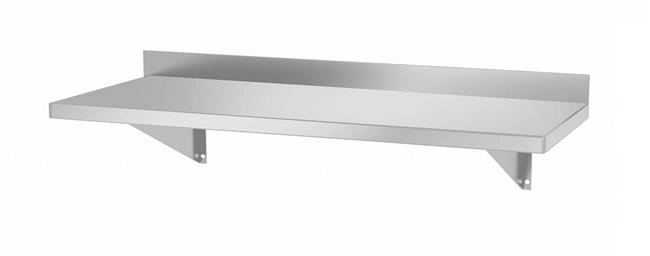 Półka wisząca z 2 konsolami, 800x300x250 mm | HENDI, 816486