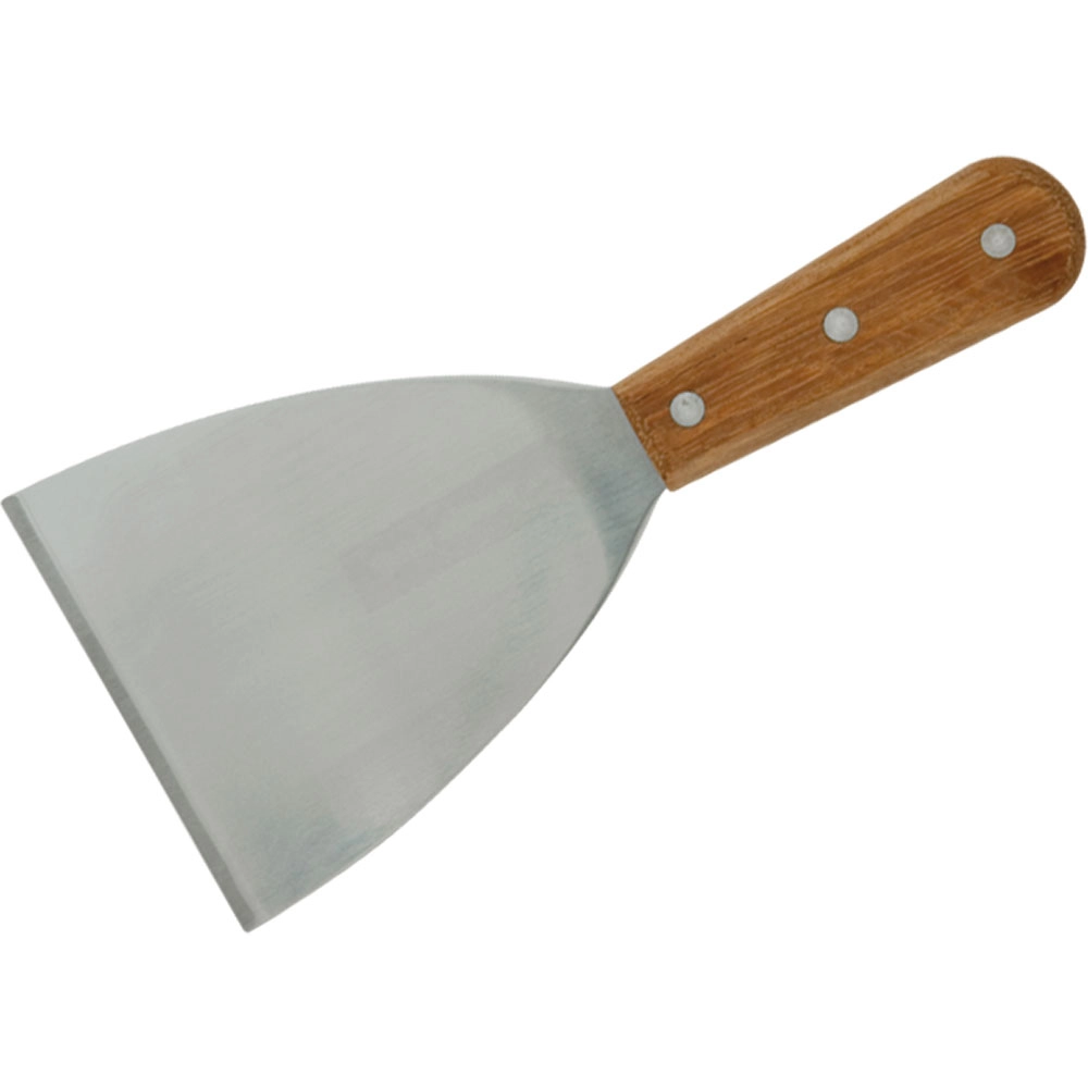 Szpachelka ze stali nierdzewnej z drewnianą rączką 220 mm | STALGAST, 503220