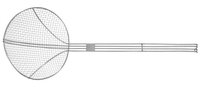 Łyżka cedzakowa ⌀200x510 mm | HENDI, 640609