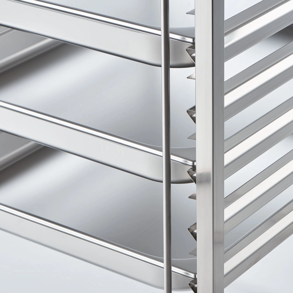 Wózek transportowy ze stali nierdzewnej, 14x GN 2/1, 590x670x1735 mm | STALGAST, 662211