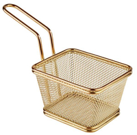 Kosz do serwowania przekąsek 100x85 mm ze stali nierdzewnej | APS, Snackholder