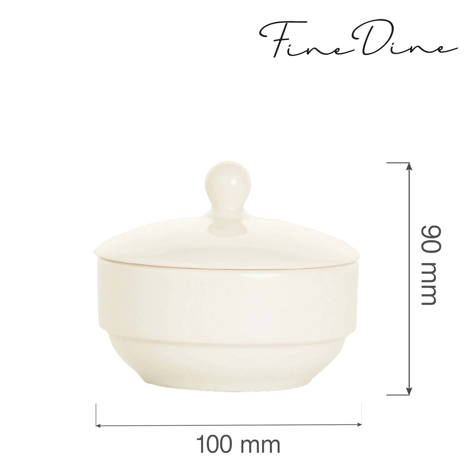 Cukiernica z pokrywką | FINE DINE, Crema