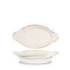 Naczynie owalne z uszami, 230×125 mm, 380 ml | CHURCHILL, Stonecast Barley White