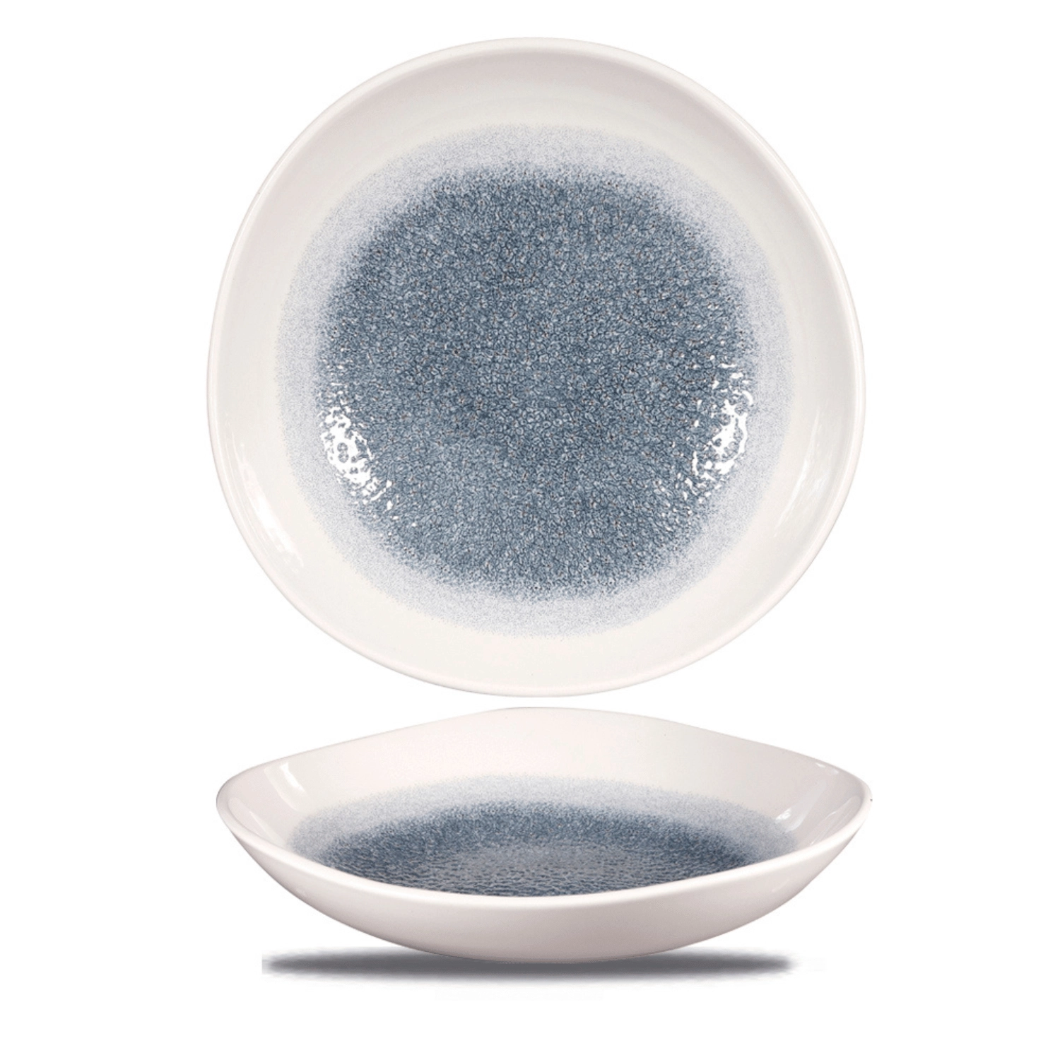 Miska o organicznym kształcie, 1100 ml | CHURCHILL, Raku Topaz Blue