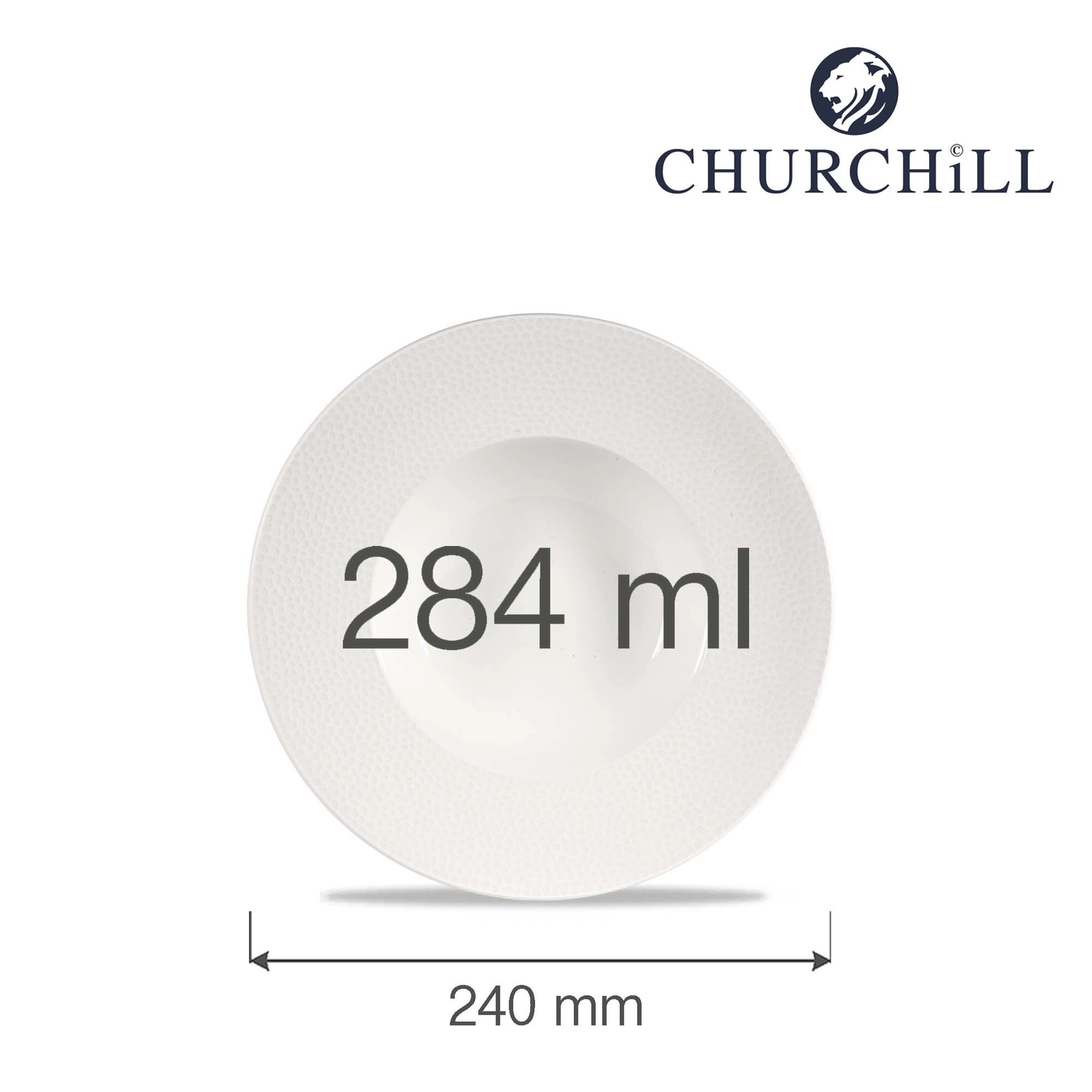 Talerz do pasty z szerokim rantem, Ø240 mm, 284 ml | CHURCHILL, Isla