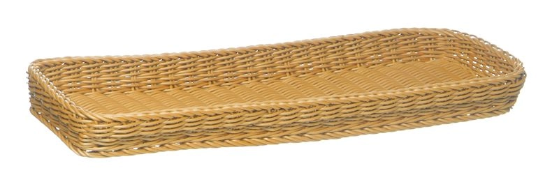 Taca prostokątna z polipropylenu 600x200x50 mm, beżowa | APS, Profi Line