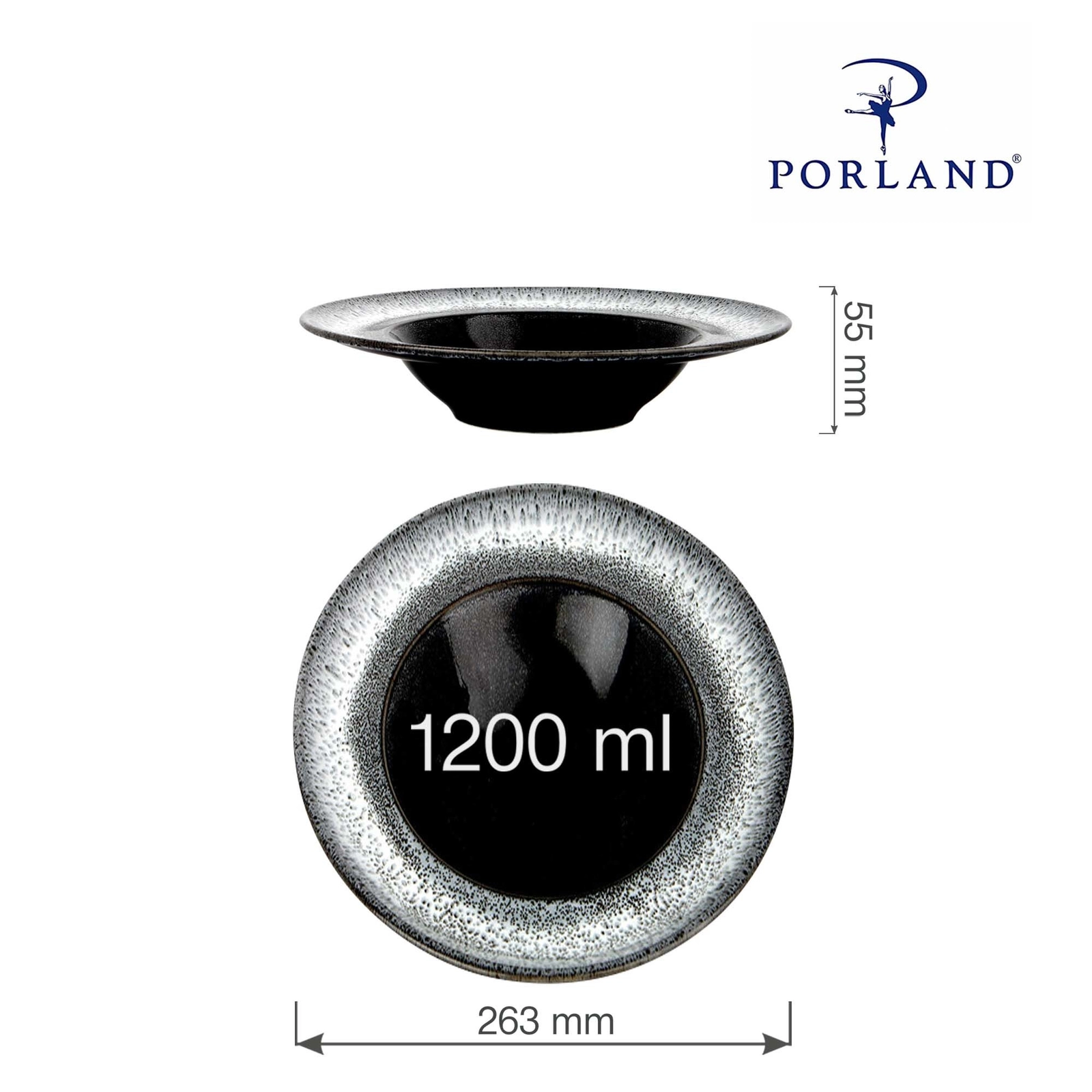 Talerz do pasty, Ø260 mm | PORLAND, Twilight