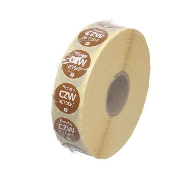 Etykiety Food Safety – jednorazowe, Czwartek, 2000 szt., ⌀19 mm | HENDI, 850039