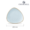 Talerz trójkątny, Ø265 mm | CHURCHILL, Stonecast Duck Egg Blue