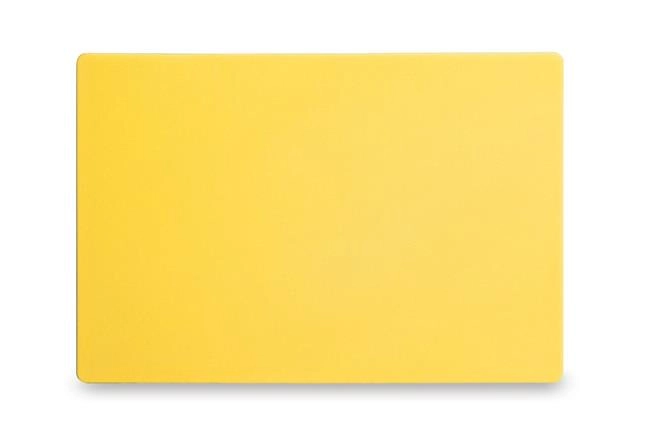 Deska do krojenia HACCP, 450x300x13 mm, żółta | HENDI, 825563