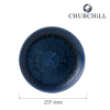 Talerz płytki, Ø217 mm | CHURCHILL, Stonecast Plume Ultramarine