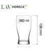 Szklanka do piwa, 380 ml | LAV, Bristol