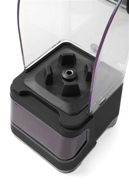 Blender barmański elektroniczny z obudową wyciszającą, 2,5 l, 1,68 kW, 220-240 V, 250x300x546 mm, czarny | HENDI, 230695
