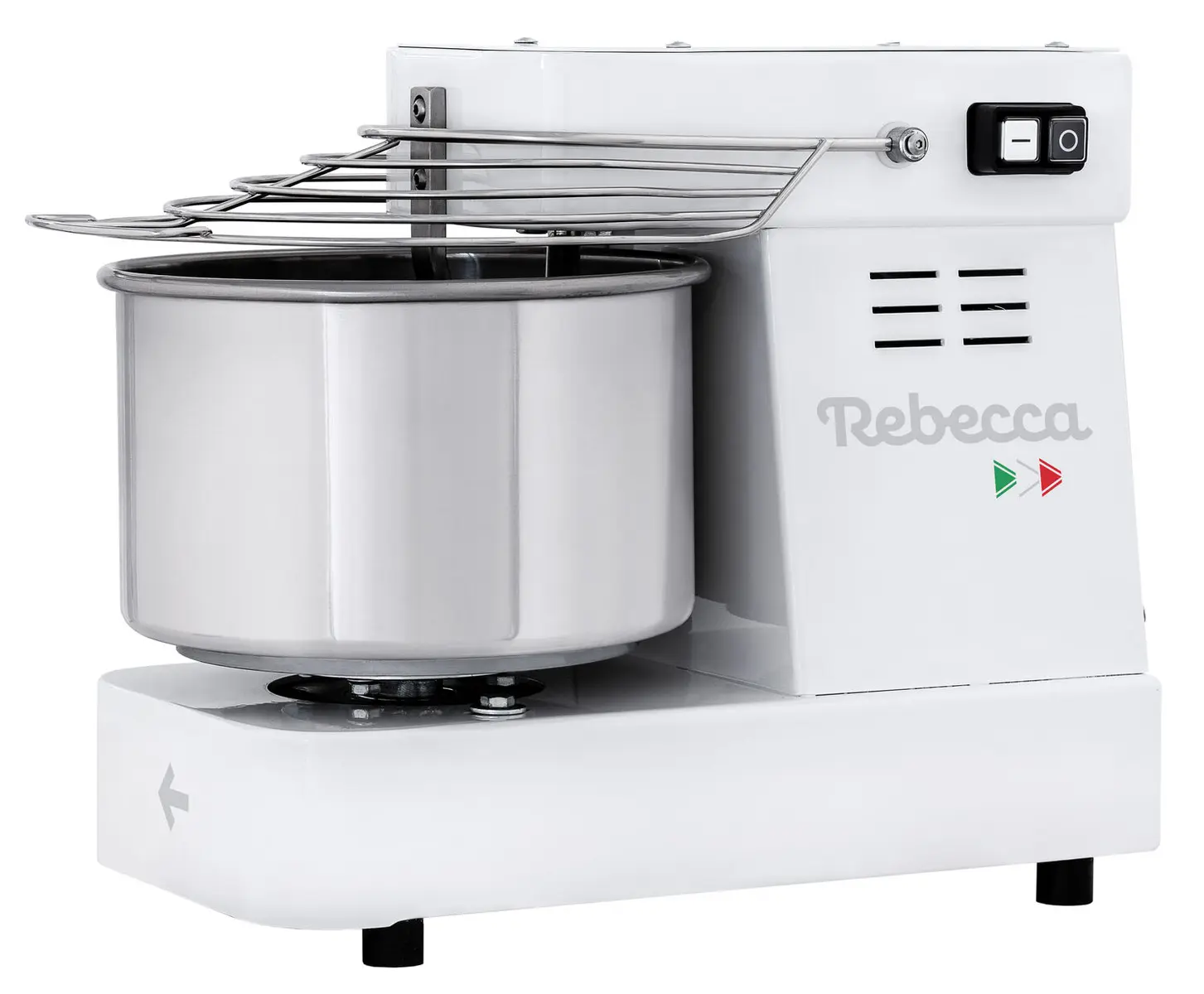 Mikser spiralny ze stałą głowicą i dzieżą Rebecca, 7 l, 265x495x380 mm, 230V/0,37 kW | PRISMAFOOD, 1I010500