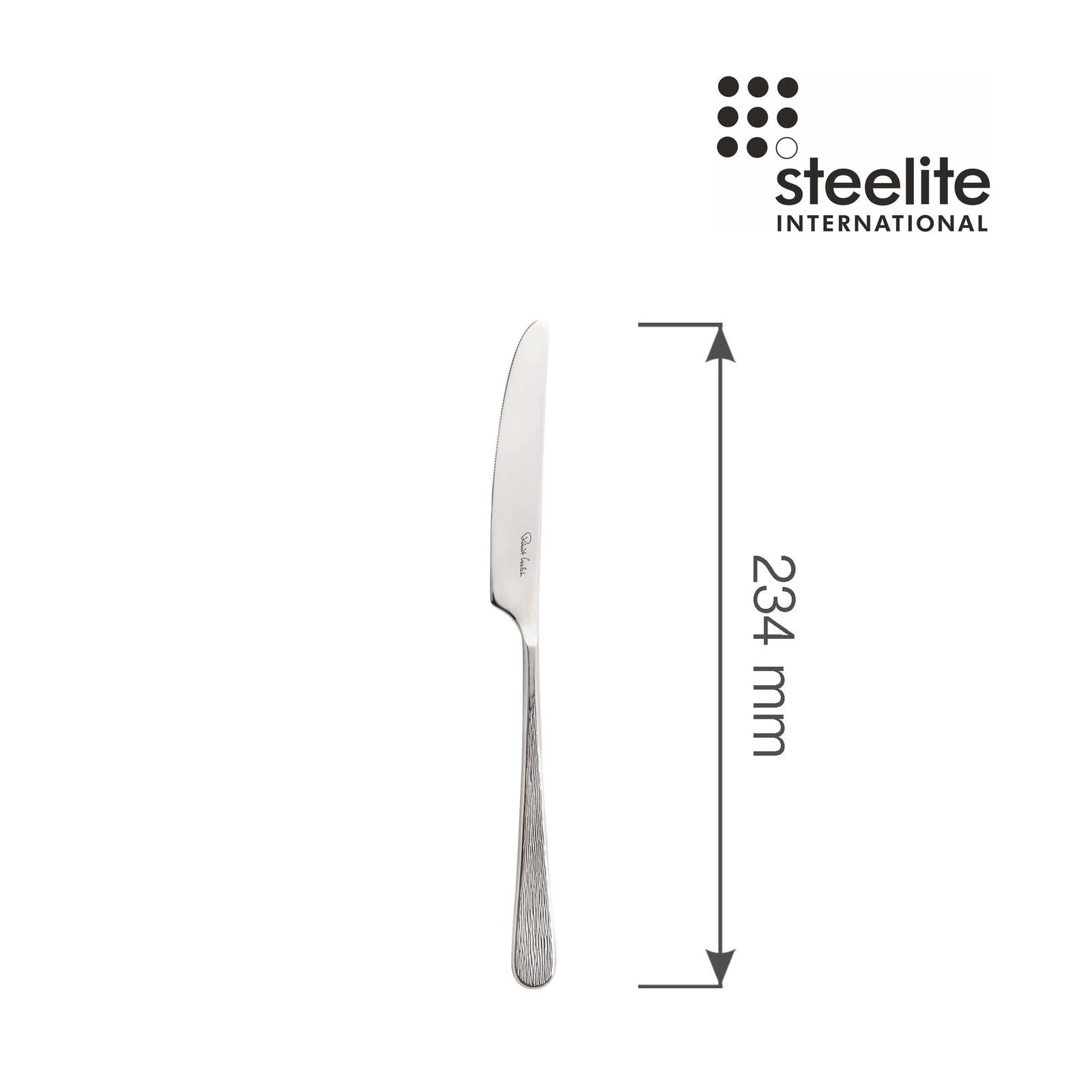Nóż stołowy, 234 mm, srebrny | STEELITE, Skye