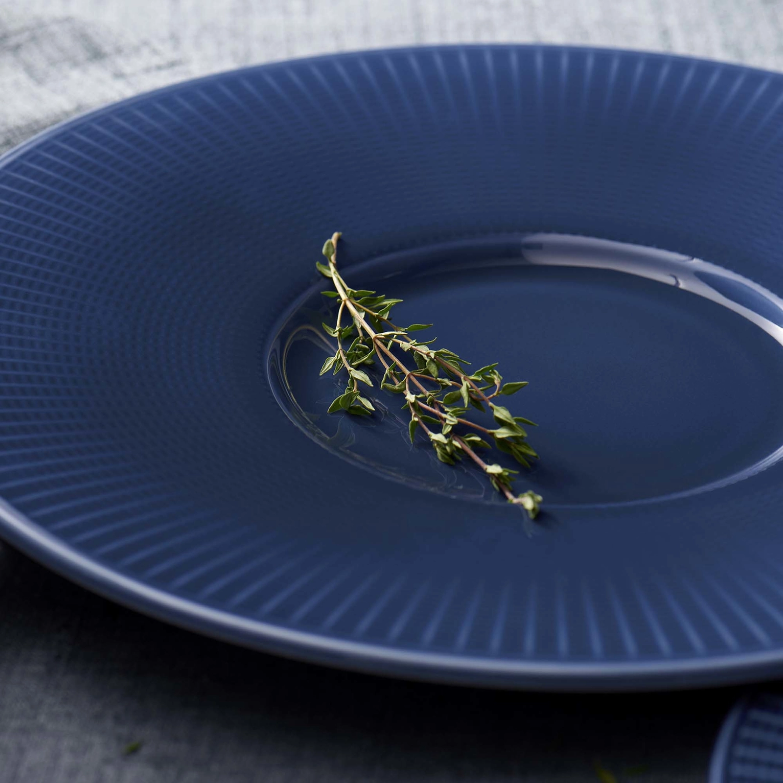 Talerz Gourmet ze średnim rantem, ⌀285 mm, niebieski | STEELITE, Willow Azure