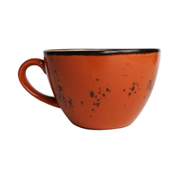 Filiżanka do cappuccino, 285 ml, pomarańczowa | FINE DINE, Dahlia