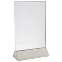 Stojak na karty 155×65×260 mm, szary, przezroczysty | APS, 71497