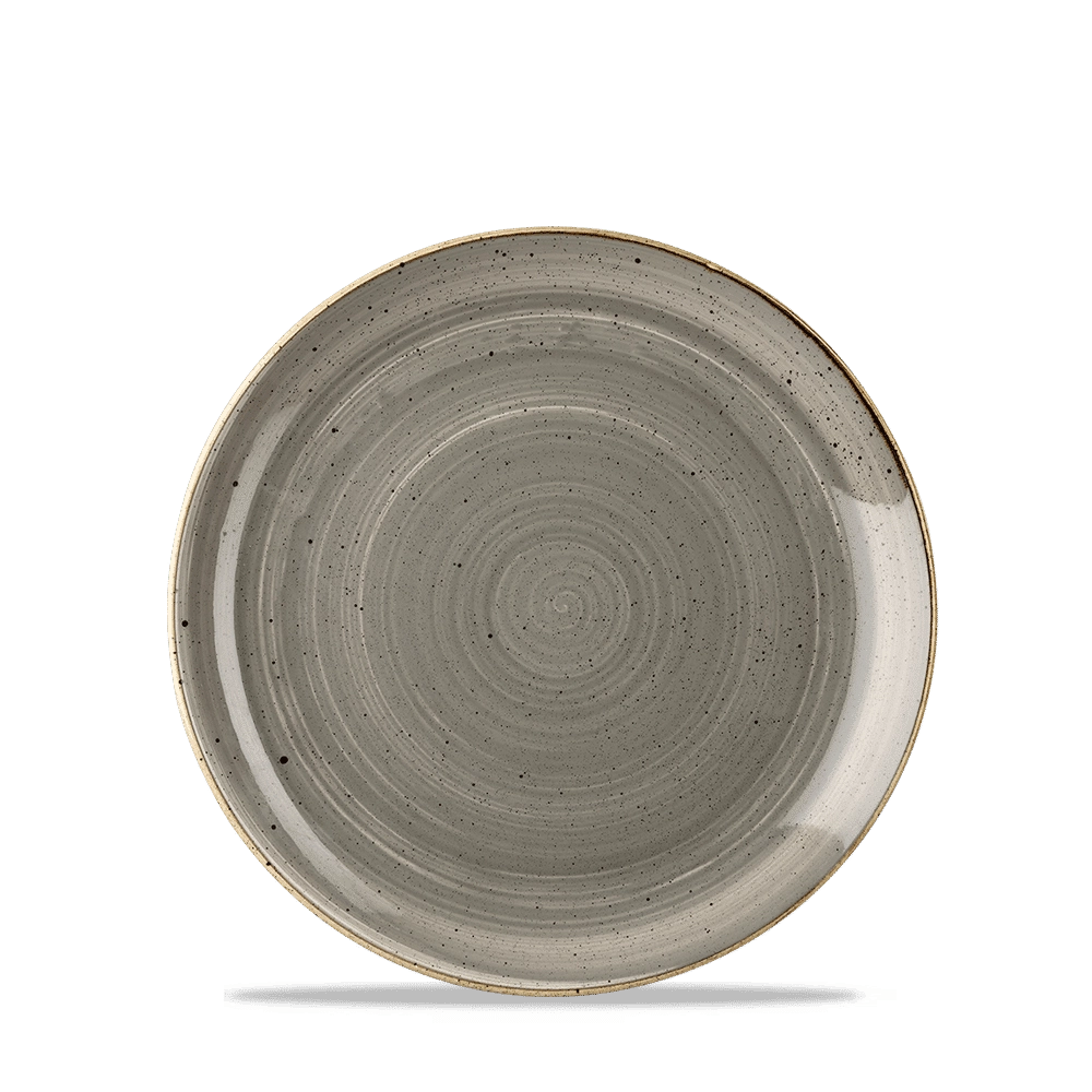 Talerz płytki, Ø165 mm | CHURCHILL, Stonecast Peppercorn Grey