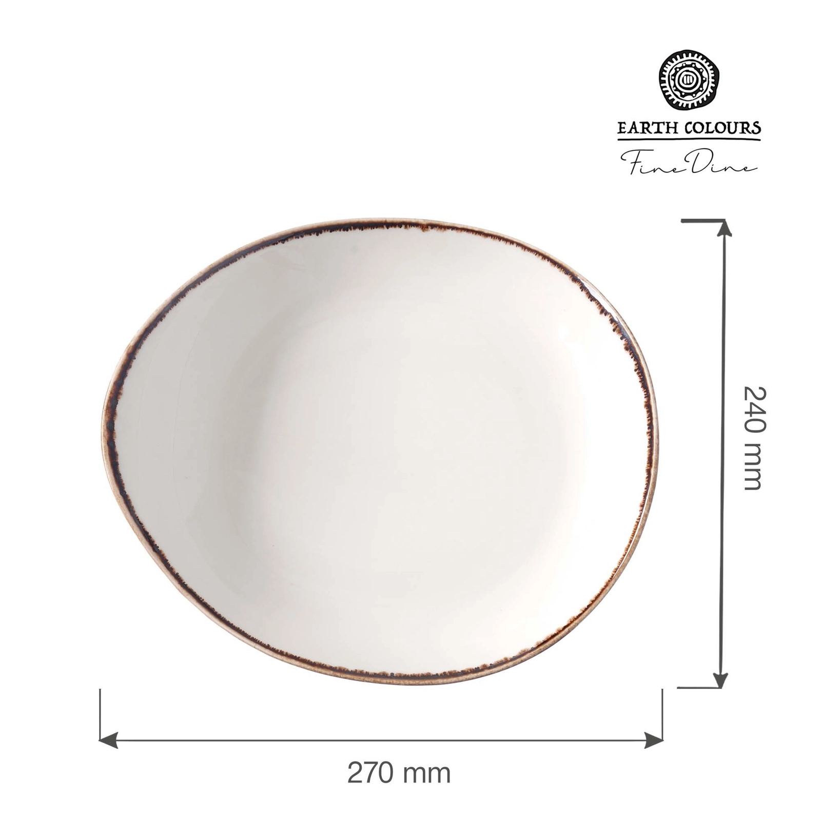 Talerz prezentacyjny, 270×240 mm, pomarańczowy | FINE DINE, Vanilla